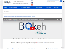Tablet Screenshot of bokeh-library-portal.org